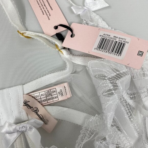 Agent Provocateur Alysia White 36DD/4 Set NWT - Picture 13 of 14